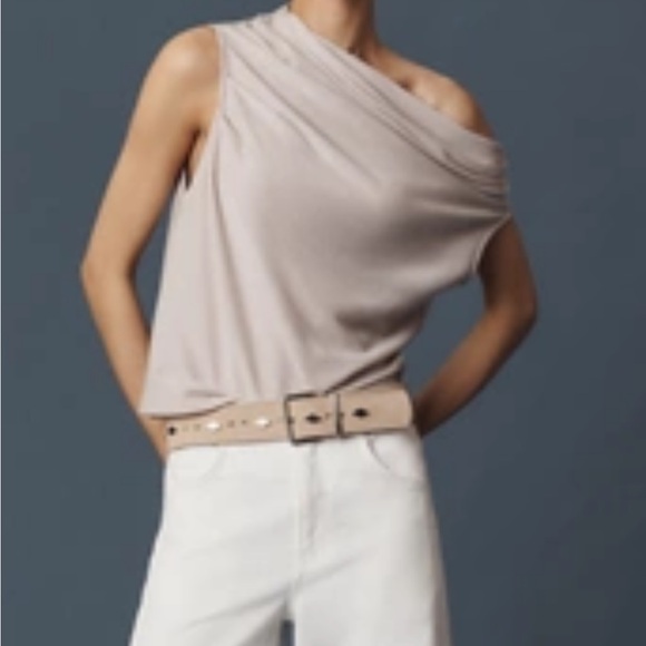 DOLAN LEFT COAST COWL-NECK FLUID TOP - Picture 2 of 6